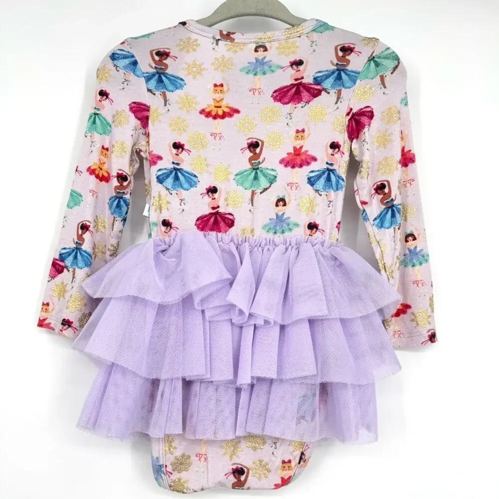 Posh‎ Peanut Adalyn Tulle Tutu Bodysuit Dress 6-12 Months Ballerina